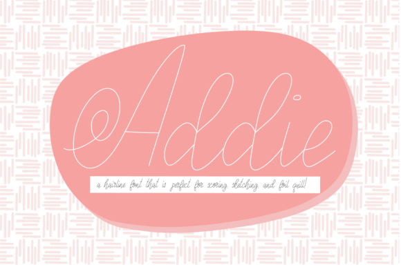 Addie: The Precision Hairline Font for Modern Crafters