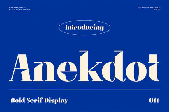 Anekdot: The Vintage Bold Serif for Authentic Branding