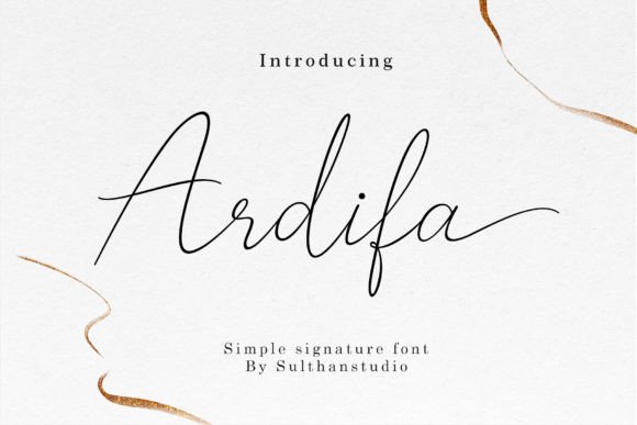 Ardifa: A Fresh Take on the Handwritten Signature Style