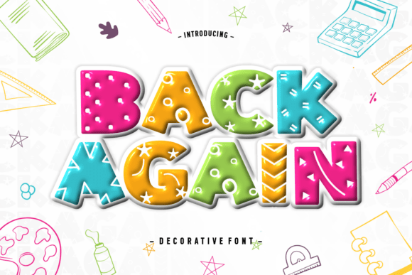 Back Again: The Playful Display Font That Makes Designs Pop