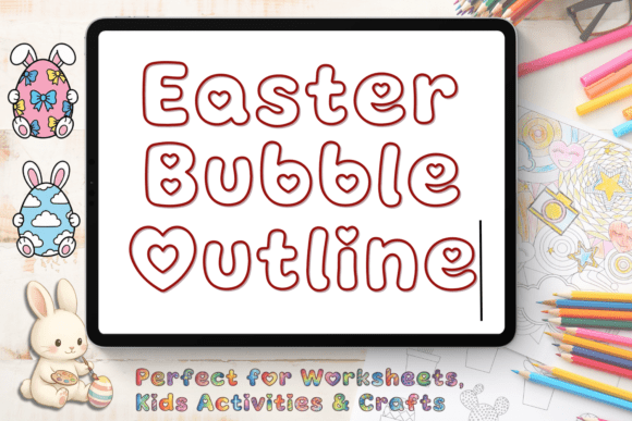 Easter Bubble Outline: A Playful Typeface for Festive Projects