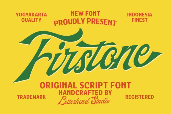 Firstone: A Typeface with Retro Speed and Confidence