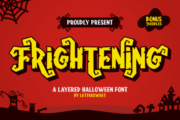 Frightening: The Playful Yet Spooky Display Font for Halloween