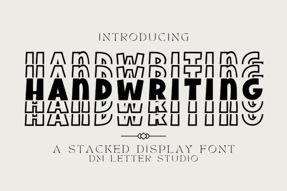 Handwriting Stacked: A Fresh Take on Typographic Charm