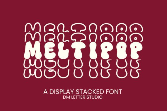 Meltipop Stacked: A Bubbly Retro Typeface with Modern Punch