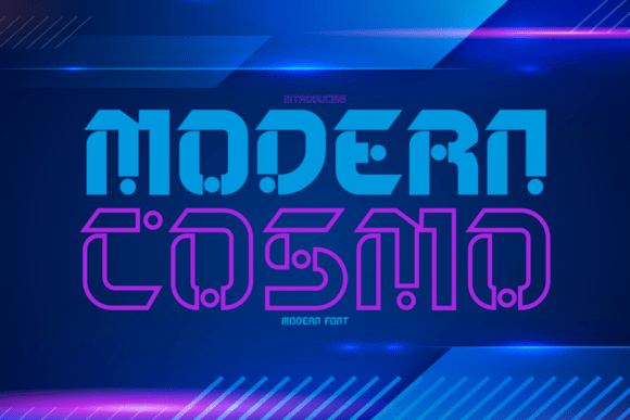Modern Cosmo: The Futuristic Display Font for Digital Projects
