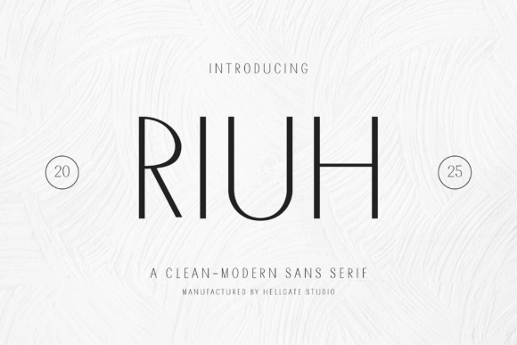 Riuh: A Modern Sans Serif for Crisp, Elegant Design