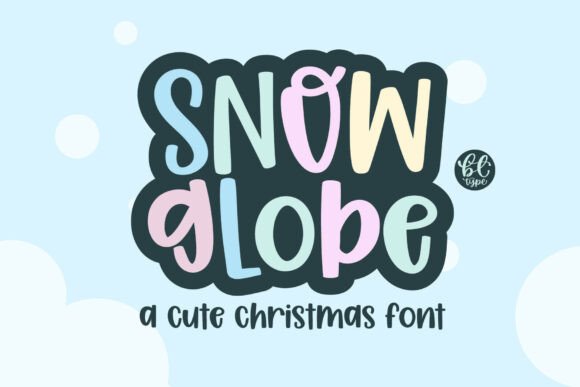 Snow Globe: A Playful Christmas Font for Winter Designs