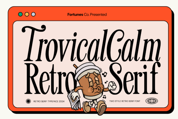 Tropical Calm: A Sans-Serif Font for Retro Advertising
